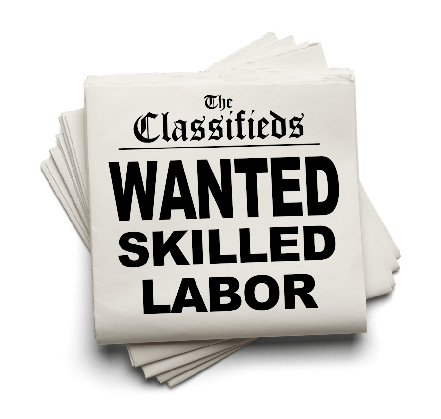 Wanted skilled labour